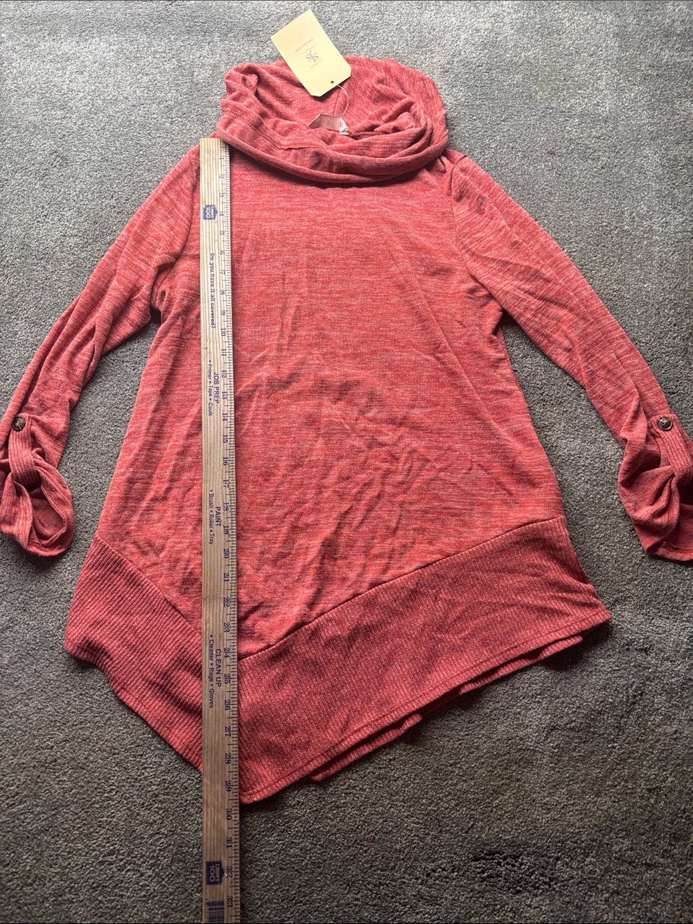Cozy tunic top Cowl Neck Women’s medium Sweater Tunic oversized boho
